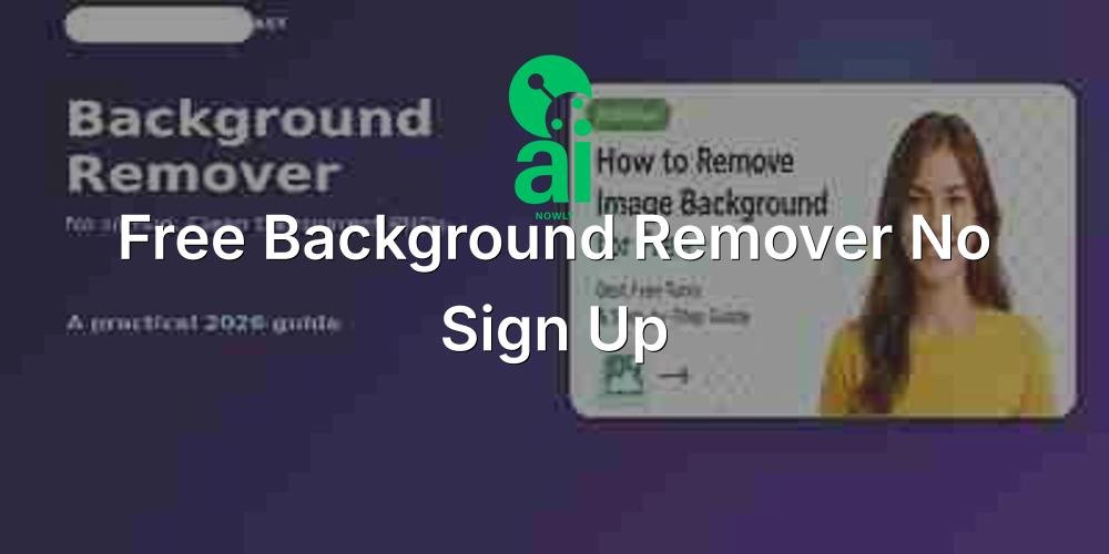 Free Background Remover No Sign Up: The Private Way to Remove Image Backgrounds in 2026